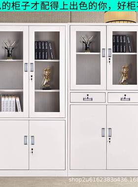 钢制办家具柜件柜铁皮质柜公资料柜档案柜-木文件柜办公文室书柜