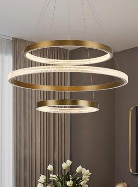 后现灯代吊灯l27314ed客厅灯创意设计卧室墅餐厅水晶吊灯别圆环吊