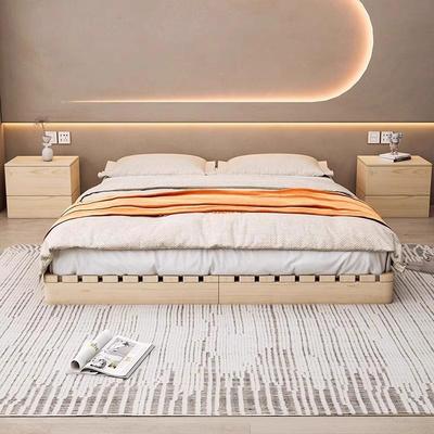 式床日架排架简约地实台床木地铺床榻榻米落地床垫骨底座民529宿