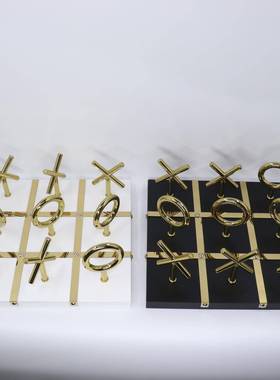 新中式创BJ00058意轻奢风装客饰样板房厅售楼办软装公处室棋盘软