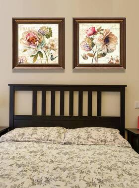 美厅式装主卧室床头背景墙小饰简美挂画客厅餐画卧室房OWD间壁画