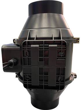 EC100mm4寸帐篷种水培种植用771通风增压斜联流风机内管道植风家