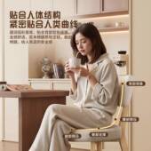 原木风级实餐木桌椅简约 现代书桌背椅轻奢高感阳台休闲洽靠谈椅