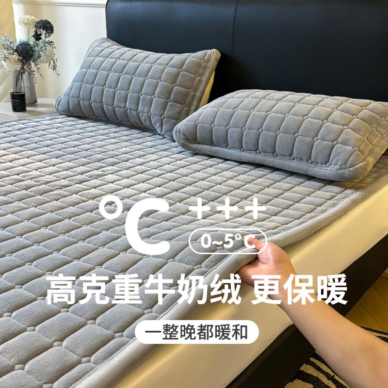 牛奶绒床b垫家用软垫子宿舍学生单人垫被褥子铺底铺床毛毯冬季床