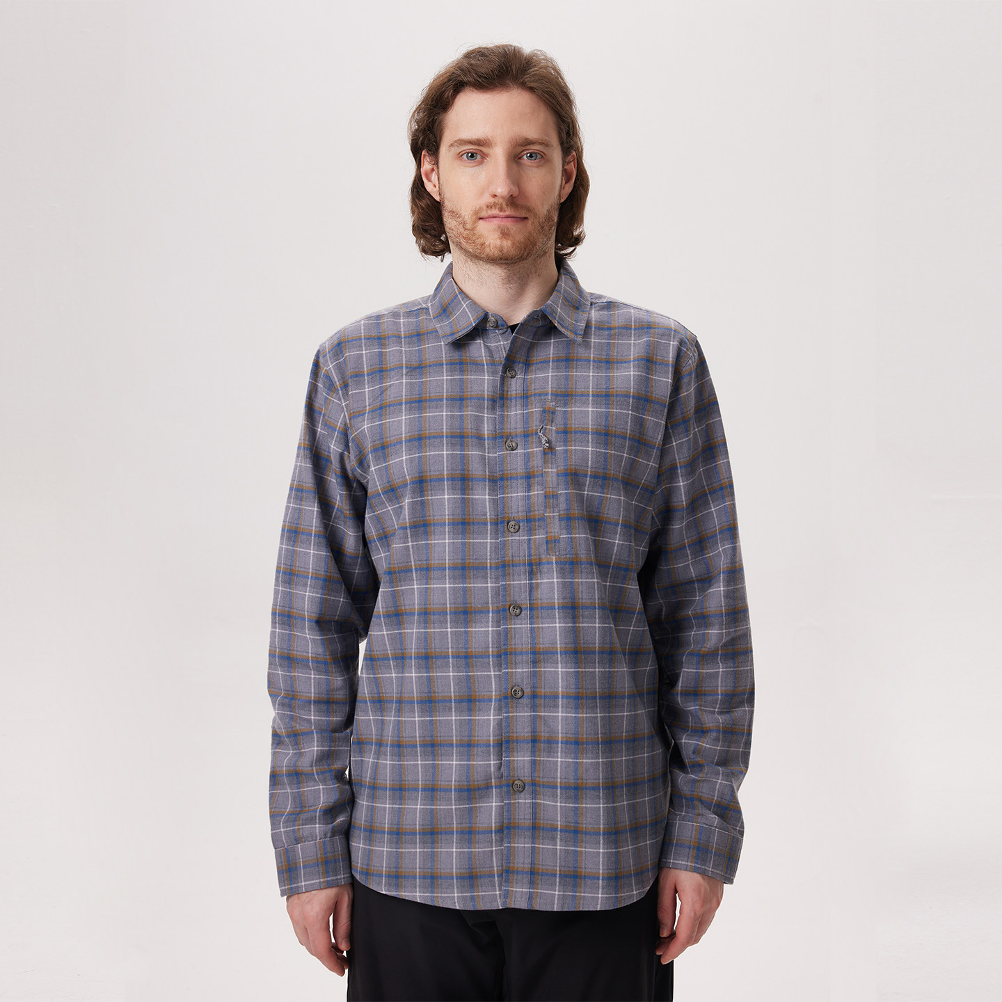 Free Country男士冬复古方格长袖衬衫