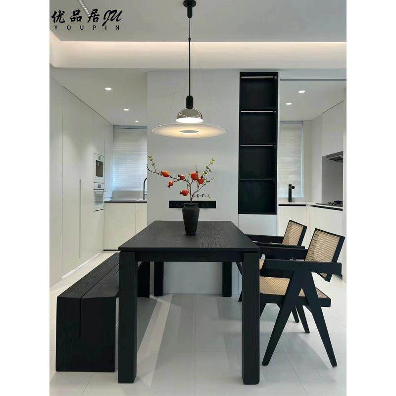 诧寂风实木黑色餐桌长方形家用日式大长桌中古原木大板会议桌茶桌,玩具/童车/益智/积木/模型,毛绒/玩偶/公仔/布艺类玩具,淘宝优惠券,粉丝福利购,淘宝优惠卷