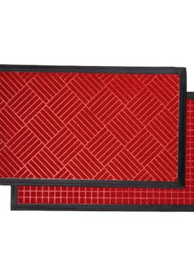 新款防滑地垫商场进门门垫入户商用吸水地毯红色门口雨天脚垫