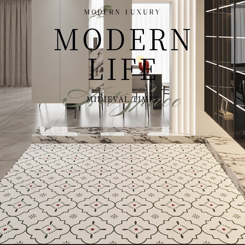 入户门地垫门口防滑垫可裁剪可定制脚垫奶油风进门垫免洗可擦地毯