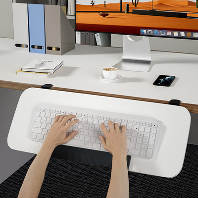 桌面延长板免打孔调节角度折叠桌子加宽加长延伸电脑托架键盘手托