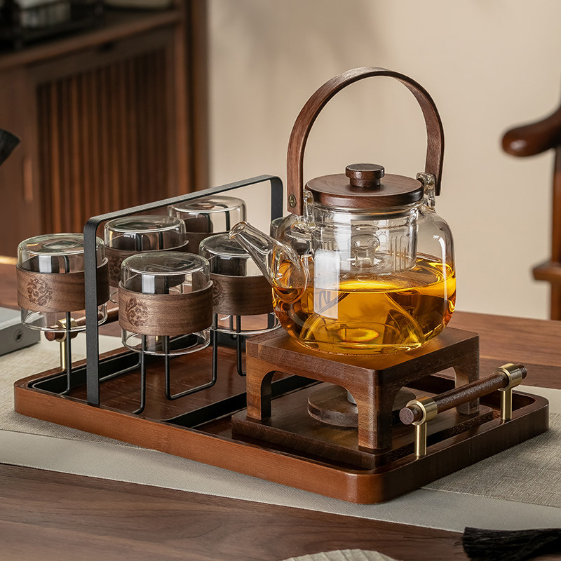 高档玻璃水果花茶壶茶杯套装蜡烛加热泡茶煮茶炉养生壶下午茶茶具,餐饮具,花草茶具,淘宝优惠券,粉丝福利购,淘宝优惠卷
