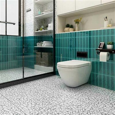 水磨石瓷砖600x600新款光面彩色水磨石厨房卫生间客厅防滑瓷砖
