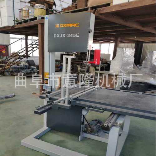 加滑轨推台切割麻袋带锯机 质量保证方木切割大型 带锯机工厂直销