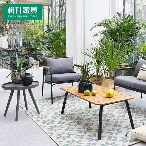 户外休闲藤编餐桌椅阳台花园庭院藤椅咖啡厅柚木桌椅藤制家具组合