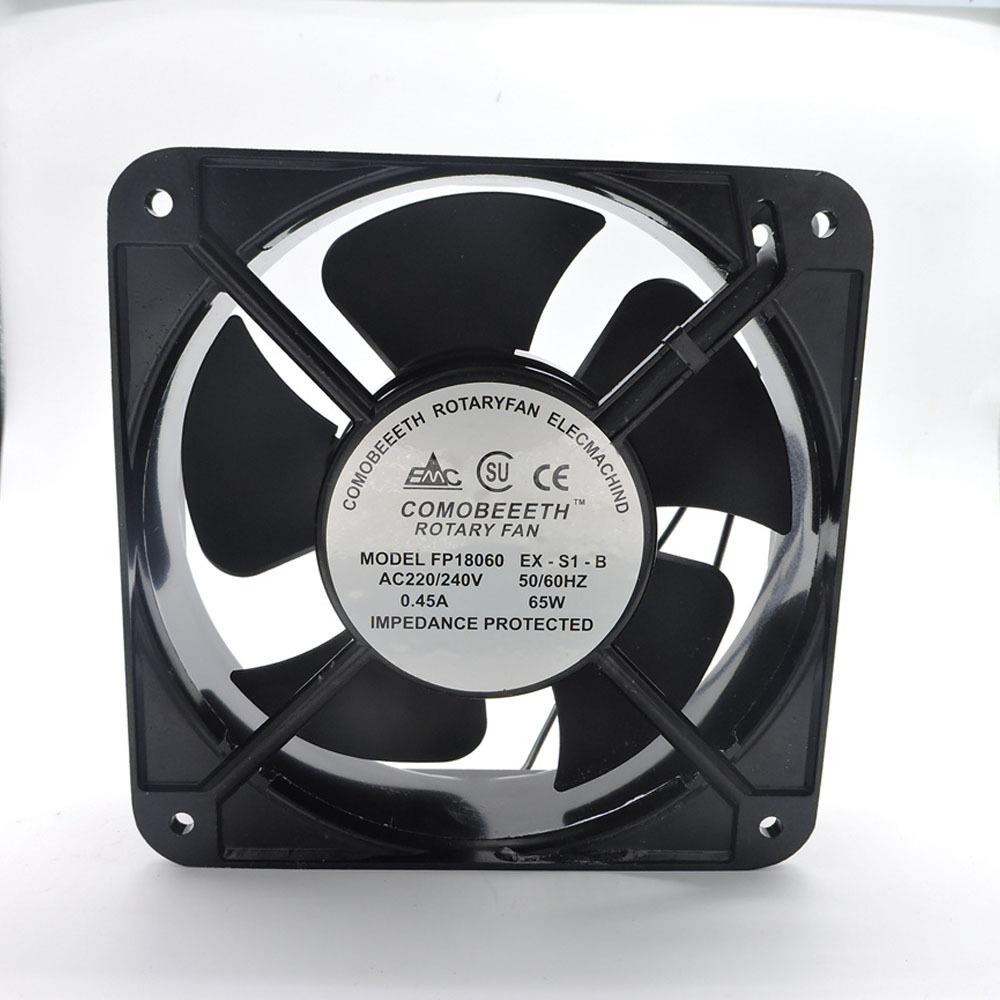 FP18060EX-S1-B轴流风机65W 180*180*60工业散热风扇220V 0.45A