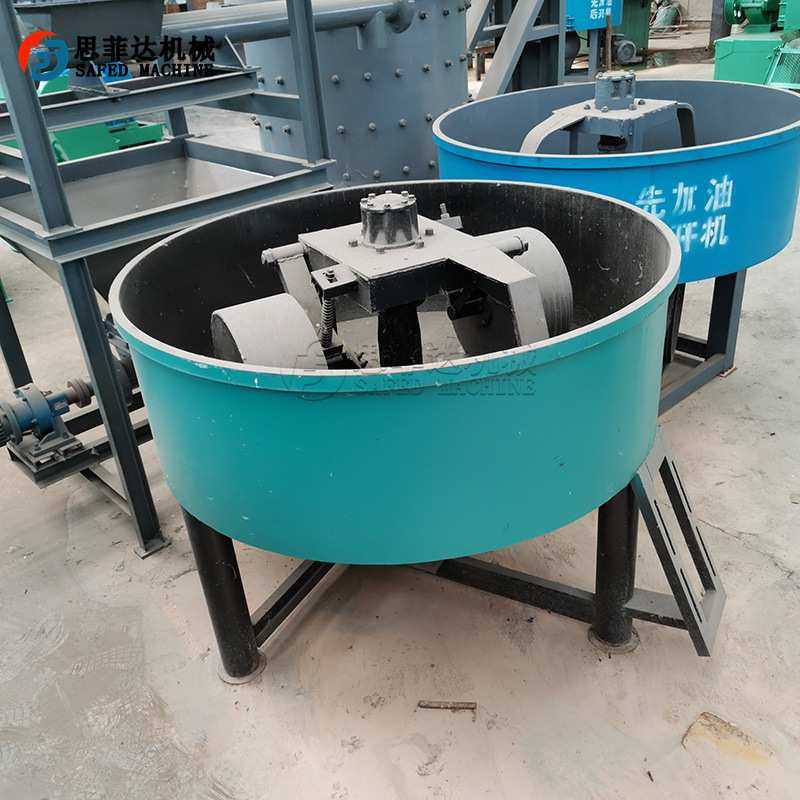 平口自动双碾轮搅拌机 不锈钢双辊碾压混料机 筒体直径1.5米混碾