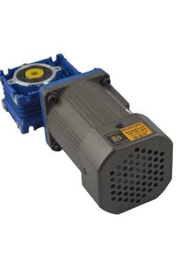 铝合金电机配涡轮RV减速机YS7124/8024B5B14立式三相异步电机现货