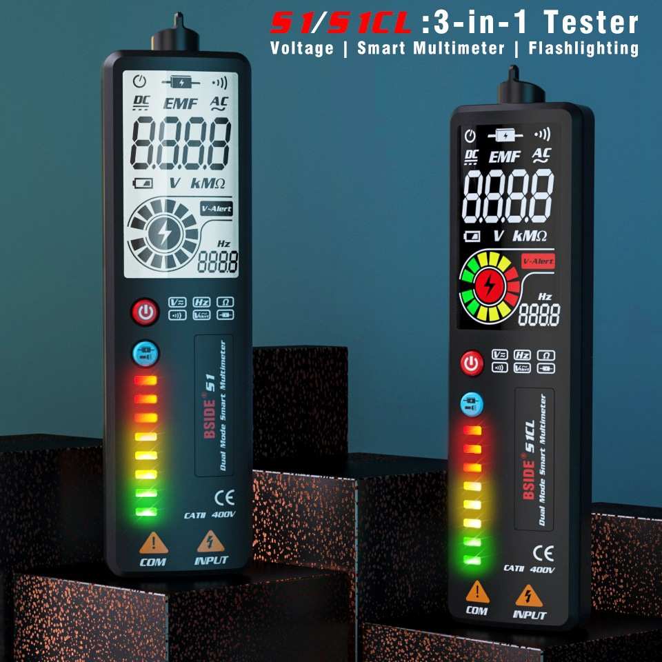 BSIDE ADMS1CL双模式智能大屏显示万用表电笔多用表