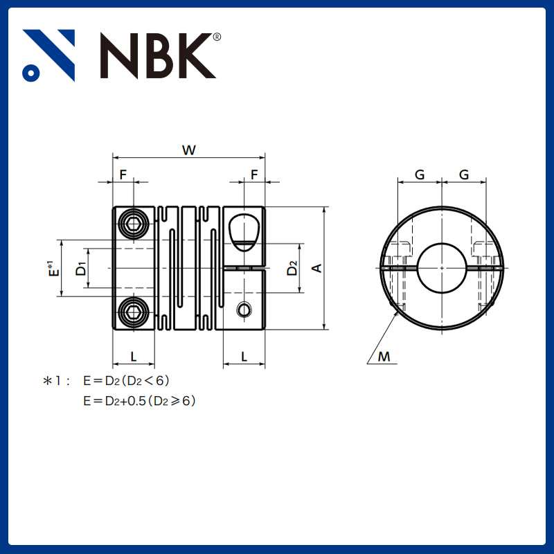NBK MST-C一体狭缝型联轴器MS系列零背隙弹性联轴器 连轴器