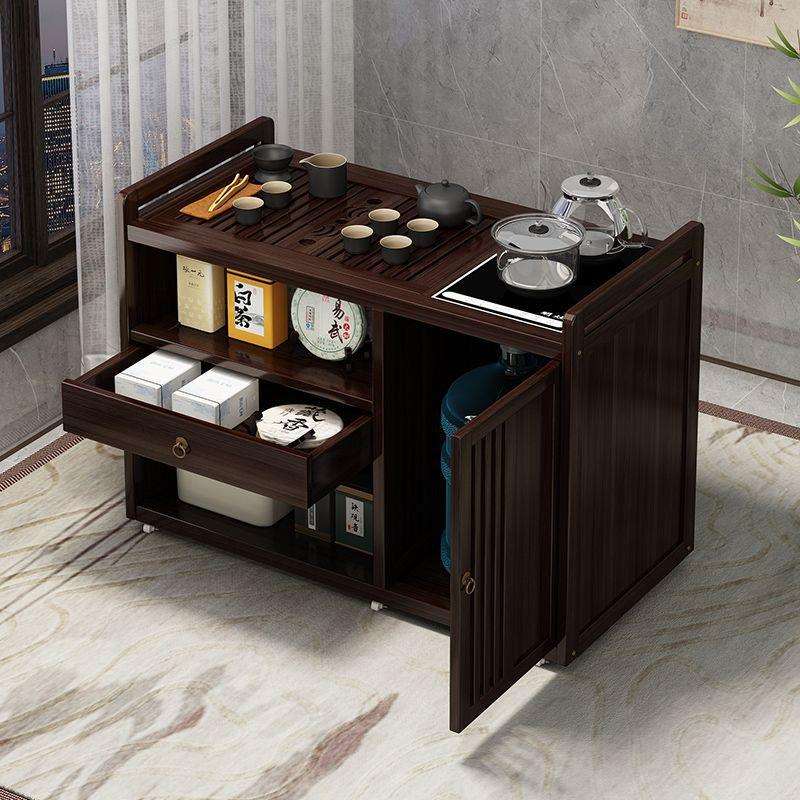 可移动茶台茶桌小型家用简易茶几桌茶车烧水壶一体茶水柜茶具套装