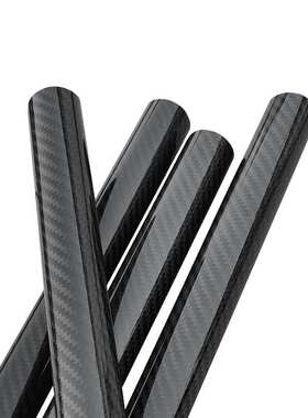 28x23x1000mm 3K全碳磨砂高强度碳纤维管材碳纤维管