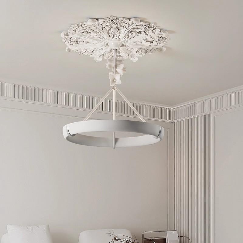 法式轻奢复古吊灯客厅灯卧室岛台装饰花纹雕刻创意设计师艺术吊灯