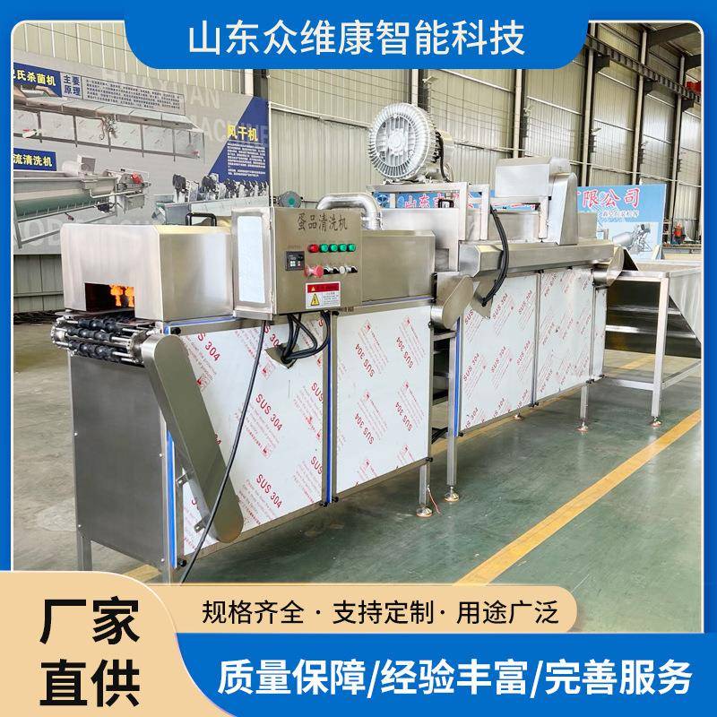清洗烘干杀菌光检一体机自动鸡蛋清洗机松花蛋清洗杀菌设备