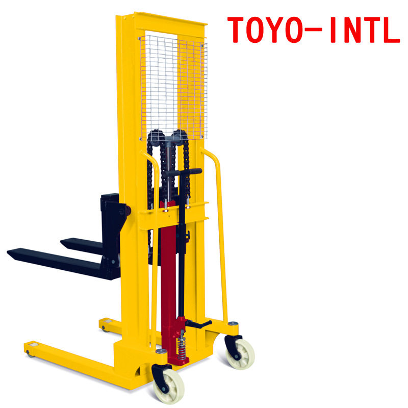 手动堆高车3吨液压手动升高堆高机叉车堆垛车厂家直供