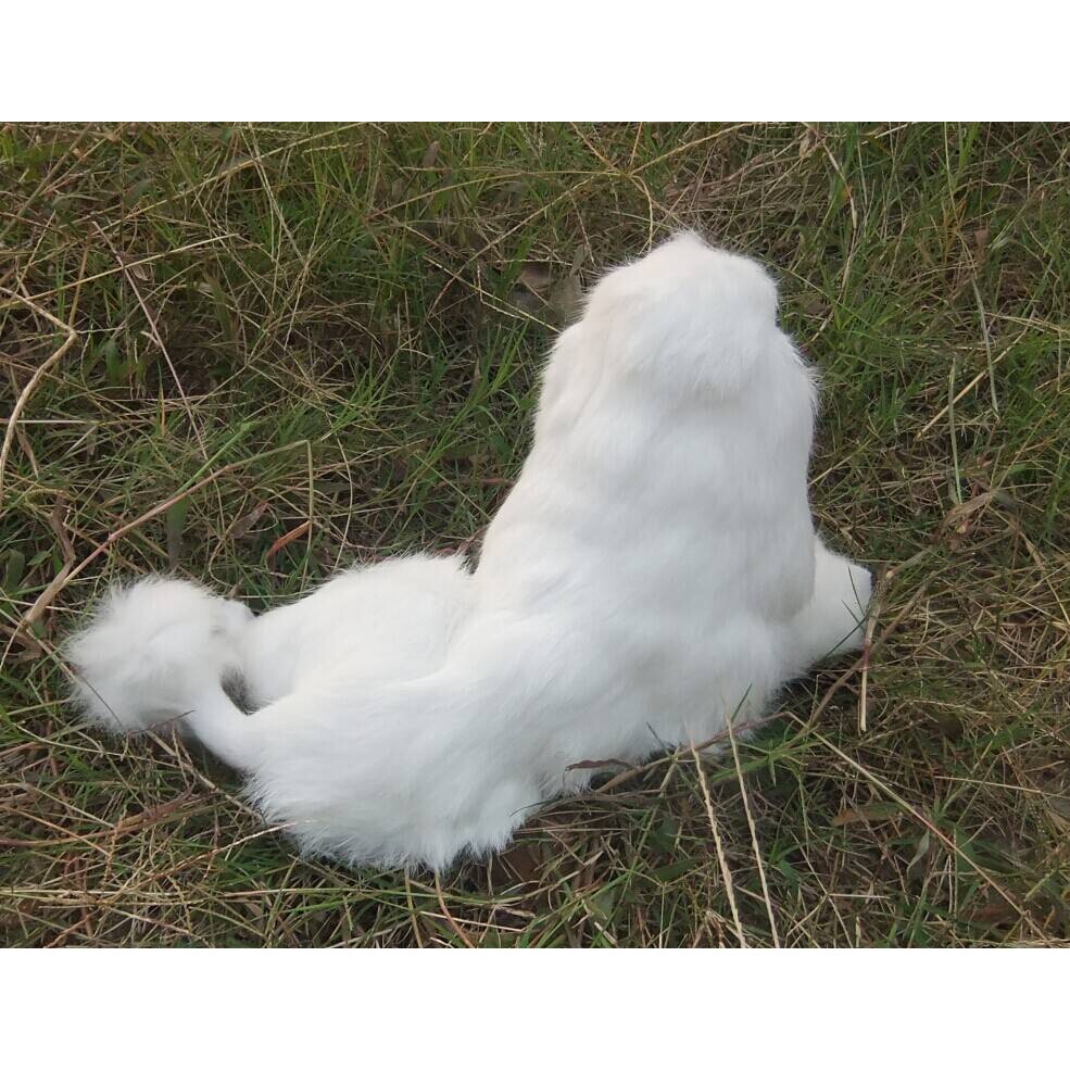艺宏 厂家直销 仿真贵妇犬 狗 手工制作 工艺品 摆件