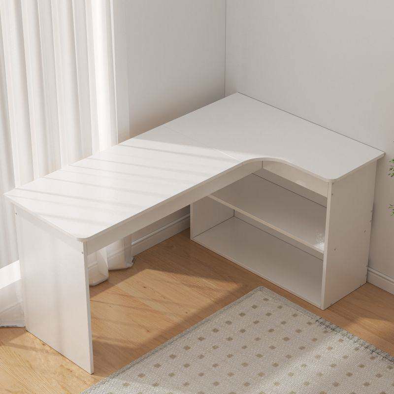 转角书桌书柜一体卧室电脑桌书架组合写字简约学生家用台式桌子