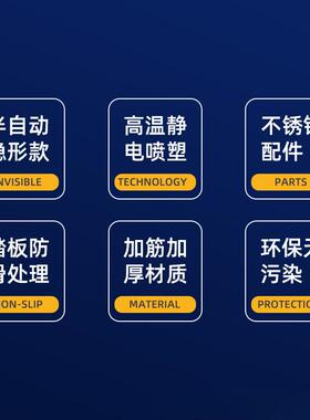 阁伸缩升楼梯楼室复内别FZR墅降式拉伸简易折叠隐形多功能梯子