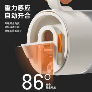 玻璃油壶家用不挂油自动开合油瓶油罐厨房酱油醋调料瓶组合