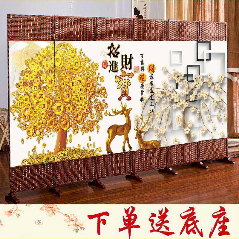 中式0010布隔艺屏风饭店酒厅餐包间断客店厅折叠可移动遮挡帘简易