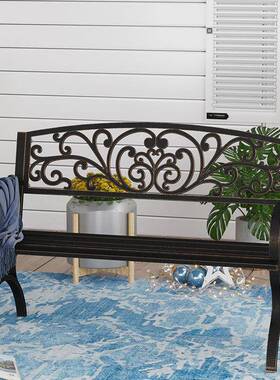 户长椅公园椅花园双凳人防外ZTL水长椅休闲简约长条院阳台庭靠背座椅