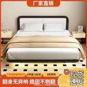 软包悬床结实加粗加密双床出租544d屋铁排骨艺架现浮代简约人悬空