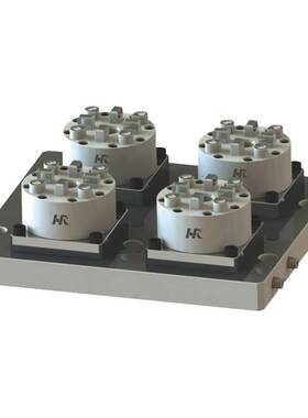 厂家现货erowa/3R快速定位4头多工位卡盘D100CNC气动卡盘治具夹具