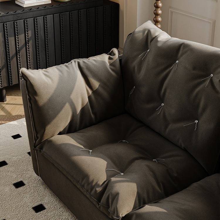 法式复古baxter索伦托云朵磨砂布艺沙发设计师羽绒直排小户型沙发