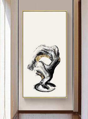 画新中式入户玄关装饰门抽象水墨QZ202101画走廊过道书挂画茶室房