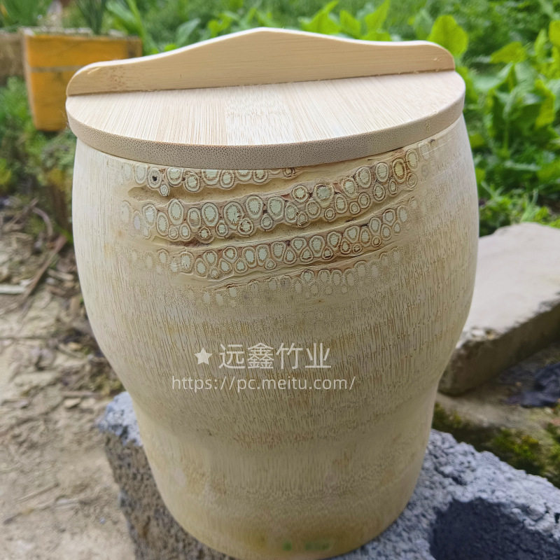 老竹根超大楠竹筒饭竹筒竹根蒸饭竹甄子蒸筒整竹蒸桶图片