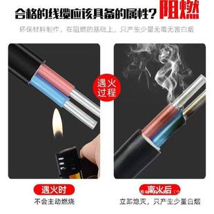 国标铝芯电线铝线户外防老化4 6 10 16 25平方护套线地埋线架空线