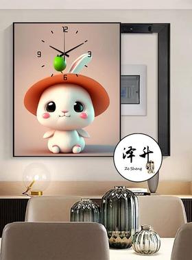 电表箱饰装兔飞猛进弱电箱配电箱遮挡0719-2挂电闸箱壁画画电画源