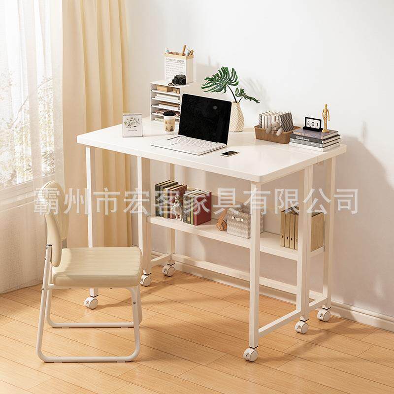 折叠桌简易餐现代跨简约家用折叠移可001动办公桌床头小桌子桌境