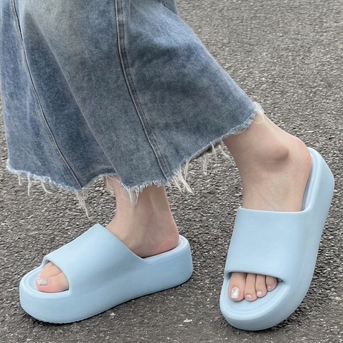 EVA厚底拖鞋女外穿夏季踩屎感