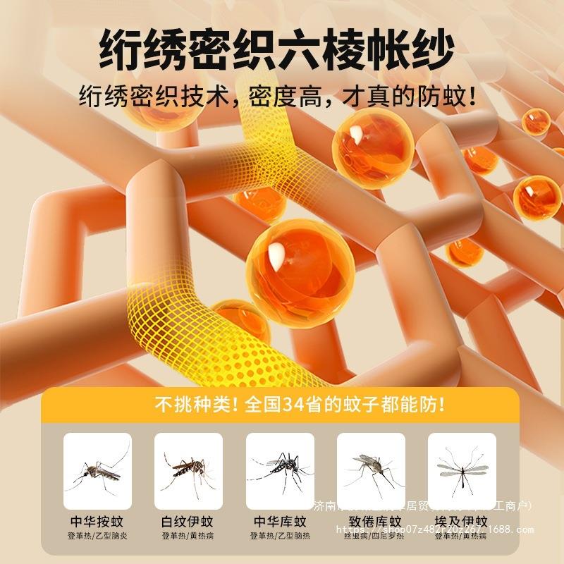 卧全底蚊帐家用室220新5款婴儿童防摔00110007防蚊免安装单人床蒙