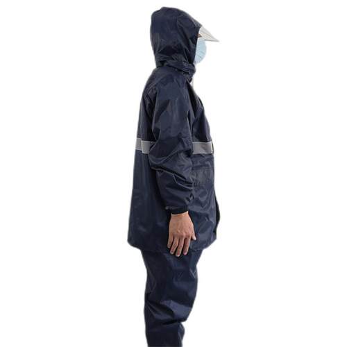 汉FXIHD-RAC200带反光条层分体雨衣（带双网格内衬盾）藏青色