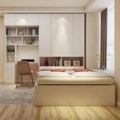 现代简约床榻米箱储物收体纳魔方组合单人LWO小榻户型地台柜