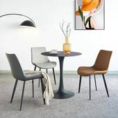 组商务咨询岩板洽谈桌椅会合客创K32意休闲判一桌四椅接待谈小圆