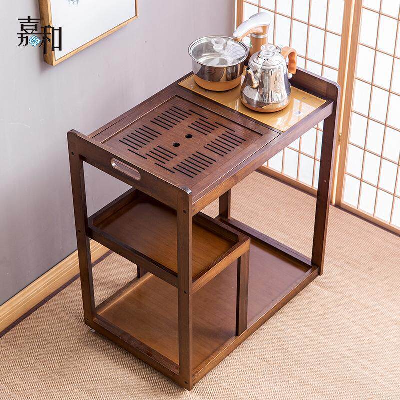 移动茶车家用茶台带轮茶水柜茶盘具套装自动电磁炉简约茶桌泡茶车