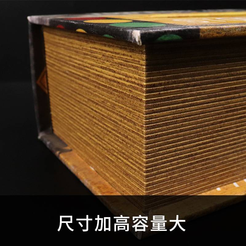 berber复古油头纸巾盒家用发廊酒店餐厅创意木盒抽取式纸巾收纳盒