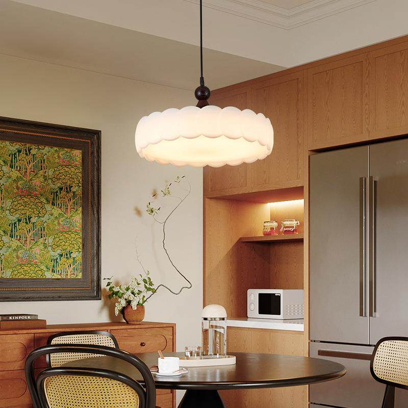 法241式中古奶油风餐厅吊全光谱护眼复古创意吊饭厅吧台卧室灯线,家装灯饰光源,智能吊灯,淘宝优惠券,粉丝福利购,淘宝优惠卷