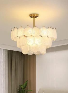 式艺术玻璃贝法卧室灯餐厅灯具古玻璃吊复灯后现代简XST013约主客